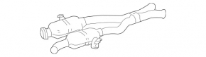 Выпускная трасса средняя часть Mercedes W164 ML350