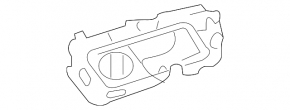 Ручка двери внутренняя задняя правая Mercedes W164 ML
