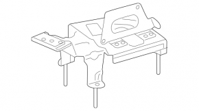 Suport compresor suspensie pneumatică Mercedes GLS-class X166 13-19