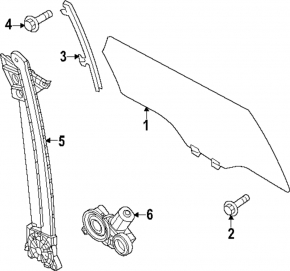 Стекло двери задней правой Mazda CX-90 24-26