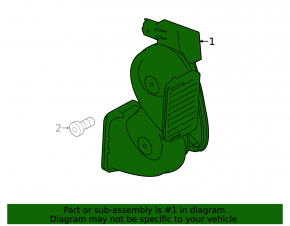 Ansamblu claxon din 2 piese pentru Land Rover Range Rover 13-21
