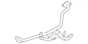 Трубка ЕГР длинная Toyota Rav4 16-18 hybrid