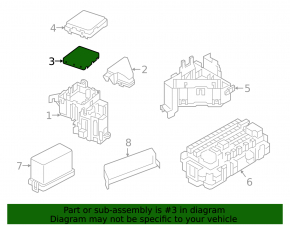 MODUL DE CONTROL AL DISTRIBUȚIEI DE PUTERE CUTIE DE SIGURANȚE Infiniti QX50 19-