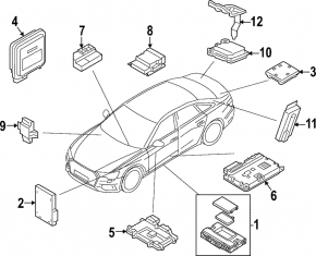 Driver Assist Control Module Audi E-Tron 19-23