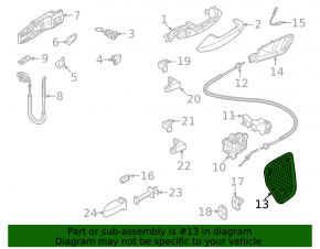 Панель двери передней левой внутренняя Audi A3 8V 16-18 5d