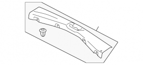 Накладка проема багажника Ford C-max MK2 13-18 черная