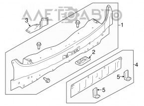 Panou spate Nissan Murano z52 15-24 pe caroserie, grafit