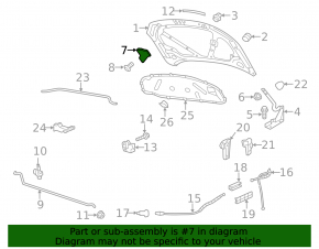 Крючок замка капота VW Jetta 11-16 USA