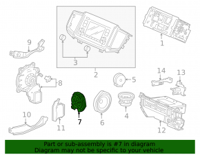 Difuzor ușă spate stânga Acura MDX 14-20