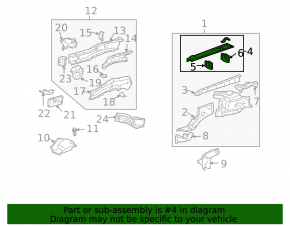 Внутренняя панель фартука крыла левого Lexus RX330 RX350 RX400h 04-09