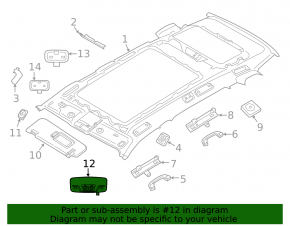 Плафон освещения задний BMW X7 G07 19-22