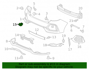 Capac cârlig de remorcare pentru bara spate Honda Civic X FK 17-21 5D