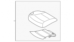 Водительское сидение Hyundai Sonata 11-14 без airbag, электро, кожа темно-серое