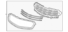 Решетка радиатора grill Chevrolet Cruze 15-16 рест
