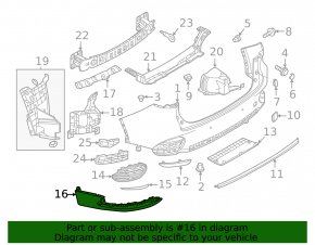 Накладка заднего бампера левая Mazda CX-90 25-26