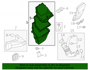 Carcasă filtru aer BMW X5 G05 24-26 3.0T