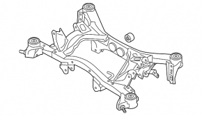 Подрамник задний Subaru Legacy 15-19
