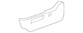 Накладка водительского сидения боковая левая Lexus RX300 RX330 RX350 RX400h 04-08 серая