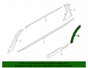 Ornament aripă spate stânga Infiniti QX60 22-26