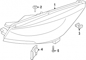 Фара передняя правая Ford Escape MK4 23-26 LED