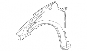 Крыло переднее правое Toyota Prius 20 04-06