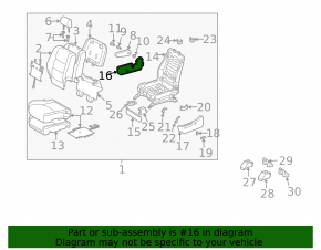 Накладка водительского сидения боковая правая Lexus RX300 RX330 RX350 RX400h 04-08 бежевая, царапины