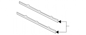 Ornamente inferioare ale grilei radiatorului Audi Q5 80A 18-20 cromate