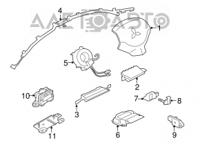Шлейф руля Mitsubishi Galant 04-12 без датчика поворота руля