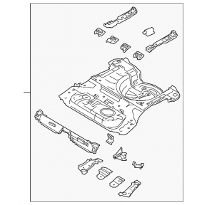 Корыто багажника Ford Fiesta 11-19 5d