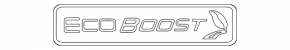 Эмблема надпись EcoBoost двери багажника Ford Ecosport 18-21