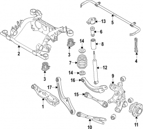 Цапфа задняя левая Volkswagen ID.4 21-22