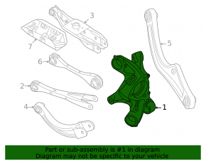 Цапфа задняя левая Volkswagen ID.4 21-22