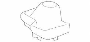 Чехол ручки КПП Toyota Camry v70 18-24 кожа черная