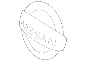 Эмблема решетки радиатора grill Nissan Leaf 18-22