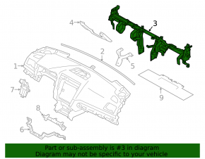 Труба подторпедная усиление Subaru Outback 15-19
