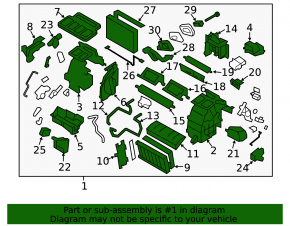 Печка в сборе Subaru Forester 08-13 SH