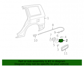 Capacul rezervorului de combustibil Toyota Highlander 01-07