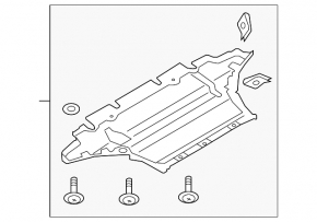 Защита двигателя Audi A4 B8 08-12