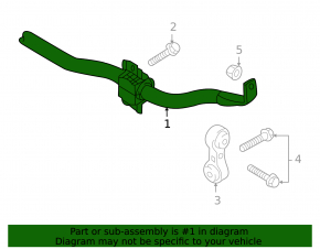 Stabilizator spate Audi A4 B8 08-16