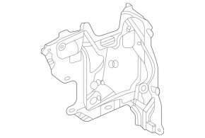Izolație scut motor dreapta Mercedes X167 GLS 450 20-26