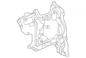 Izolație scut motor dreapta Mercedes X167 GLS 450 20-26
