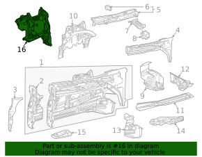 Izolație scut motor dreapta Mercedes X167 GLS 450 20-26