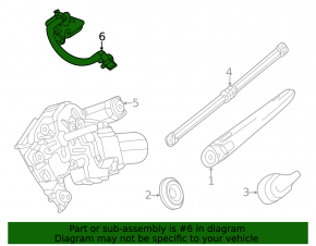 Форсунка стеклоомывателя задняя Mercedes W167 GLE 350 450 20-26