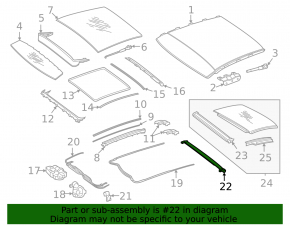 Шторка панорамы передняя Mercedes C-class W205 19-21 серая