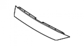 Ornament grilă radiator superioară Mazda 6 18-21 negru