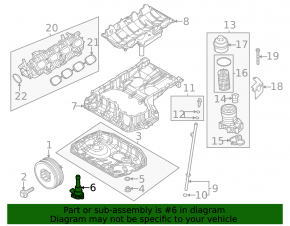 Датчик уровня масла ДВС Audi Q7 16-26 3.0T