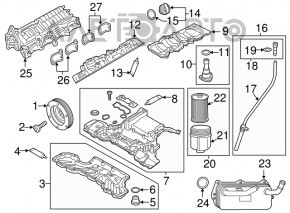 Датчик уровня масла ДВС Audi Q7 16-26 3.0T