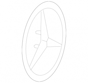 Эмблема логотип крышки багажника Mercedes W213 E 17-23