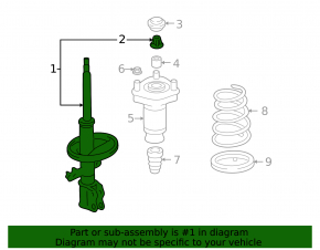 Amortizor spate dreapta ruginit pentru un Lexus RX400h 06-07
