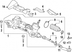 Рулевая тяга левая Honda Accord 23-26